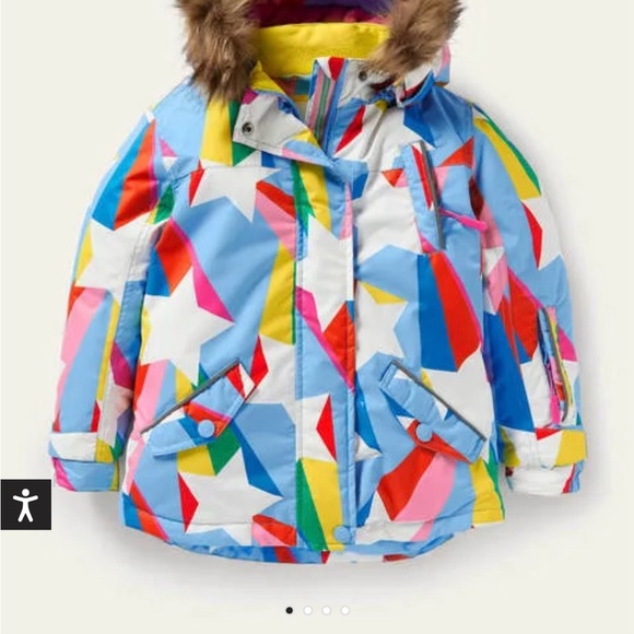 OOS! Boden Surfboard Blue Rainbow Star Snow Suit - Picture 4 of 8